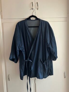 ODDBIRD CO. Chambray Kardeş Top / 2X -a Kardeş Loungewear Separates